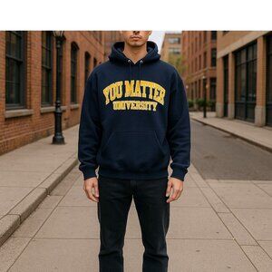 You Matter University Hoodie - Champion Unisex - Cotton Blend - Size XL